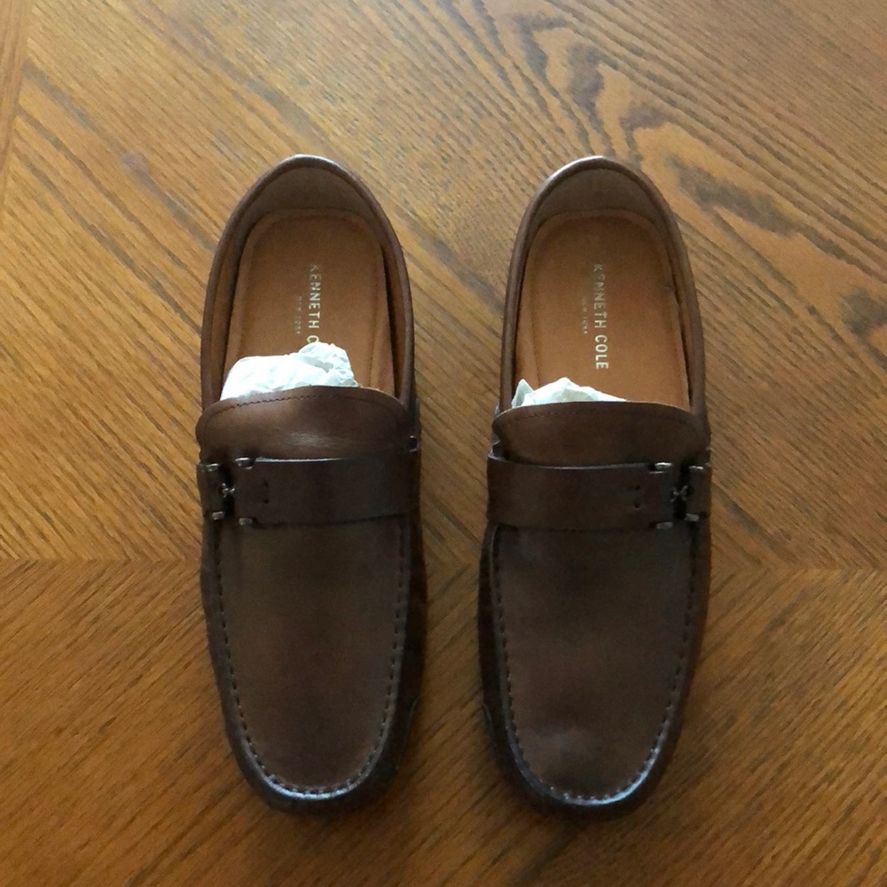 Kenneth Cole Men's brown Pik N Choose Leather Loafers